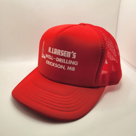 Kayjet Well Drilling Red Stacked Hat Foam Mesh Vintage Snapback Adjustable - Picture 2 of 11